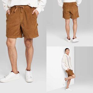 XL - Mens 6.5in Regular Fit Pull-On Shorts - Original Use - Brown